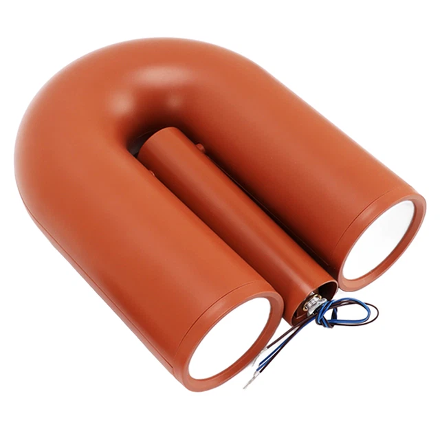 (Orange) Applique Murale En Forme De U Lampe Murale De Couloir En Fer Et