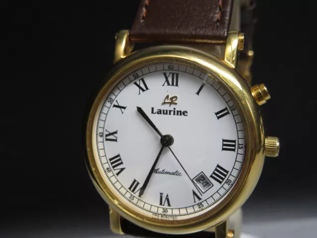 D323 ⭐⭐Luxury " LAURINE " Automatic Men's Watch 18kt Gold Plated watch ⭐⭐