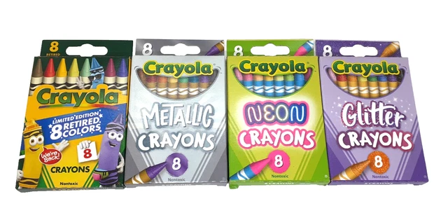 thumbnail image 2 of Crayola Specialty Crayons 8ct - You Pick: Glitter, Neon, Swirl, Metallic, Pearl, Pastel, Bold 2 of 4