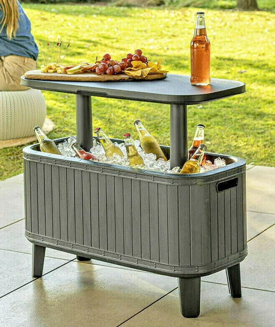KETER BEVY BAR 56 Litre Cool Drinks Cooler Box Party Summer Garden