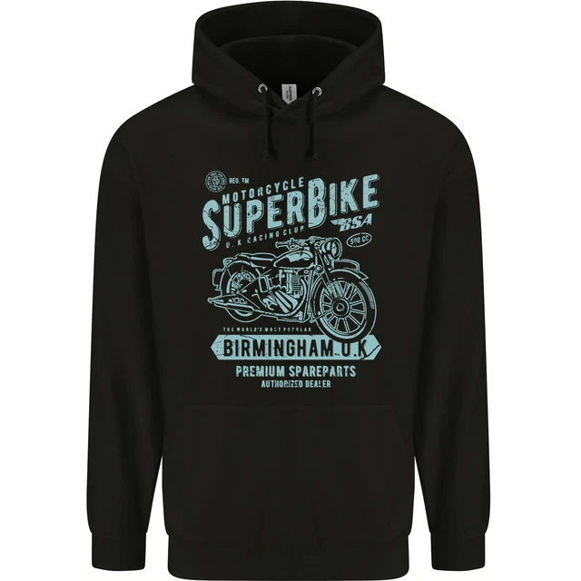 Superbike Birmingham Motorcycle Biker Childrens Kids Hoodie