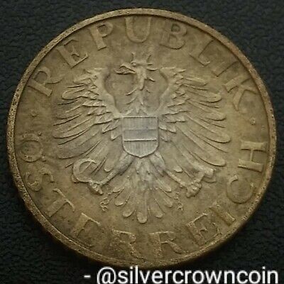 Austria 5 Groschen 1955. KM#2875. Zinc Five Cents Pence coin. Eagle. L
