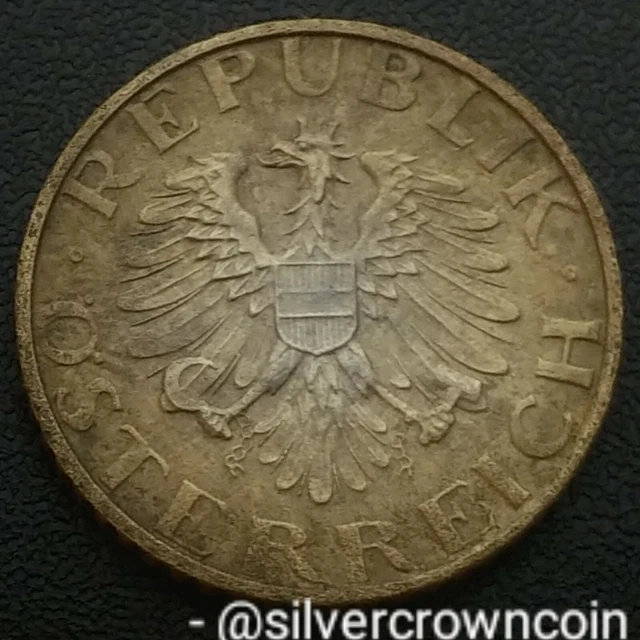 Austria 5 Groschen 1955. KM#2875. Zinc Five Cents Pence coin. Eagle. L