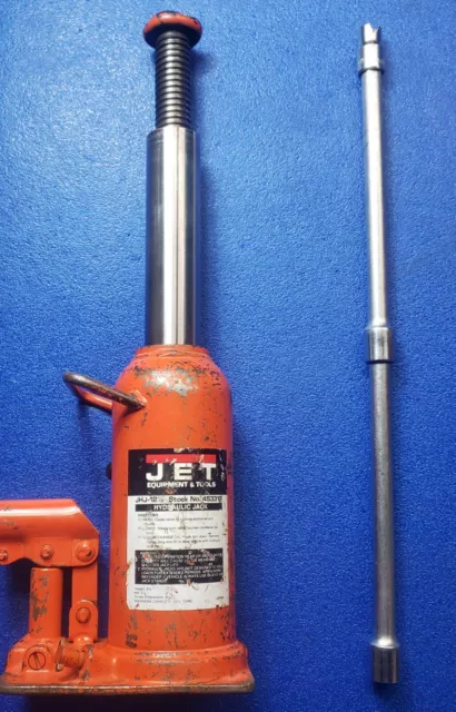 Jet Equipment & Tools 12-1/2 Ton Hydraulic Bottle Jack 453312 Us Army Surplus