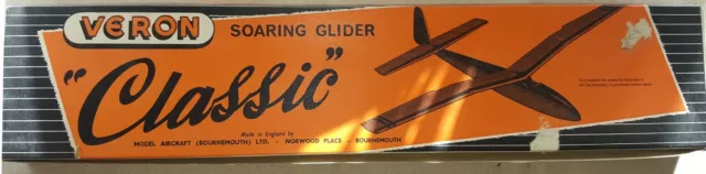 Vintage Veron Classic Soaring Glider Model Construction Kit great condition