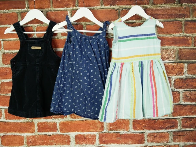 Pacchetto Ragazze Età 2-3 Anni Gap Jojo Mamma Bambino Abito Festa Lettini Floreali 98Cm