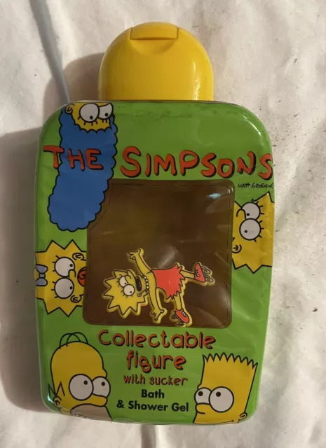 The Simpsons Lisa Bath and Shower Gel Euromark 1996 Container Super Rare New