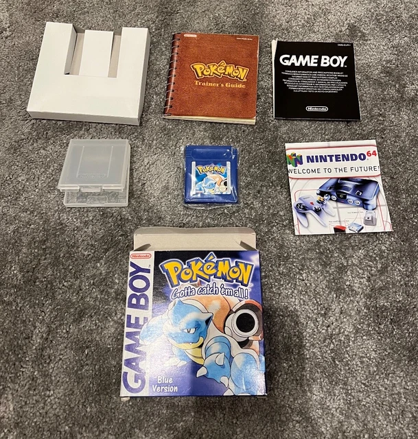 Pokemon Blue Gameboy Nintendo 1999 Boxed - Rare