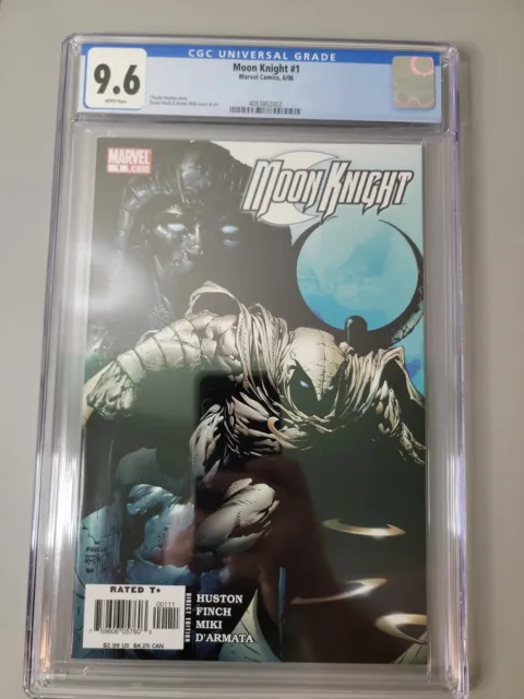 2006 Moon Knight #1 CGC 9.6 NEAR MINT+ WHITE Pages KEY and free marvel preview