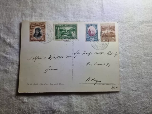 storia postale repubblica di san marino 1940