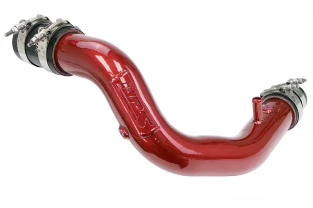 HPS Red Intercooler Charge Pipe with Silicone Boots Hot Side 17-122R