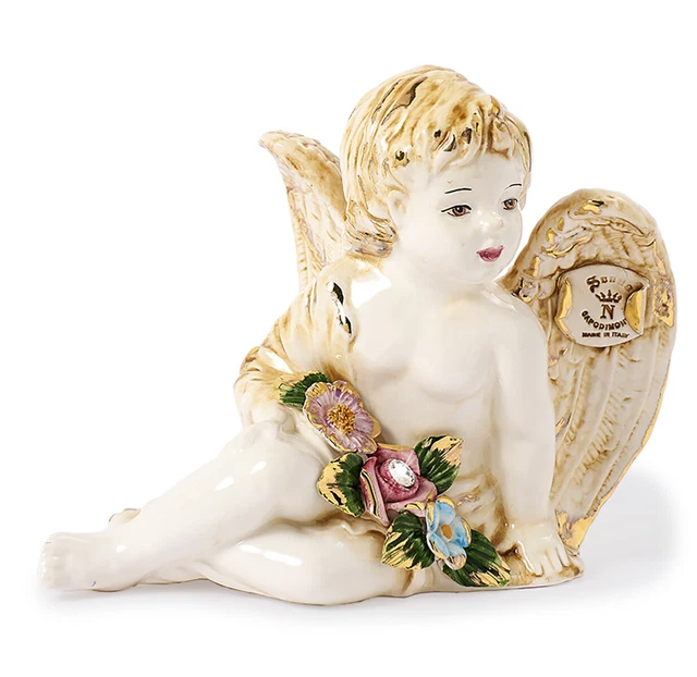 Sculpture En Porcelaine Capodimonte - Le Peintre En Atelier - Italie - 29 Cm