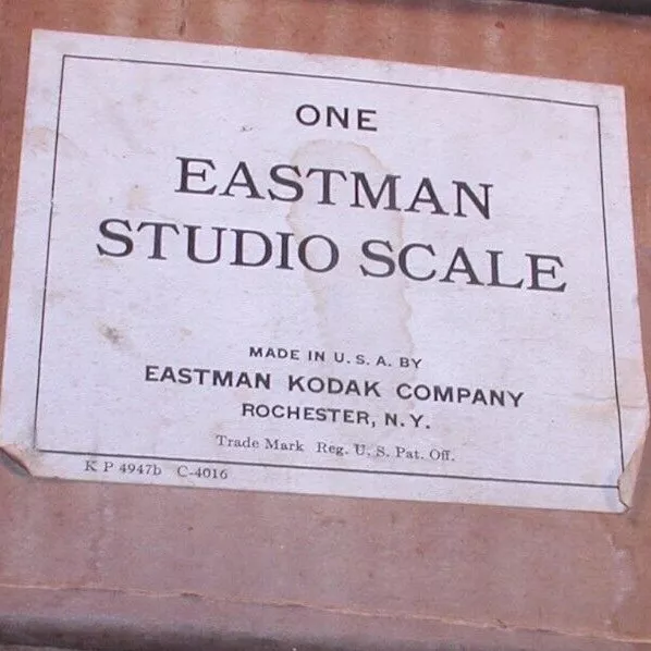 Vintage "Eastman Studio Scale " Rochester, NY Complete and with Box