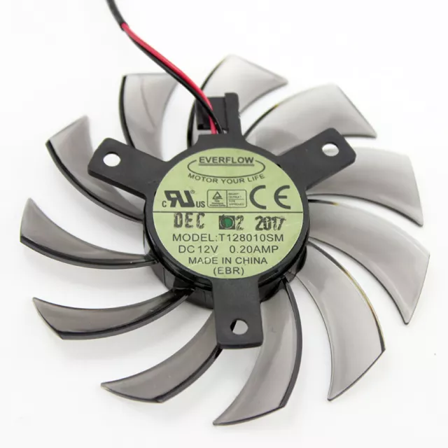 75mm 12V 0.2A  T128010SM Fan VGA Video card GTX580 GTX670 560ti M3200