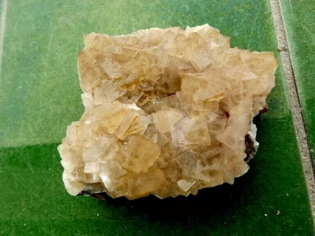 Minerales"Preciosos Cristales Fluorescentes De Fluorita Mina Moscona - 4B22". "