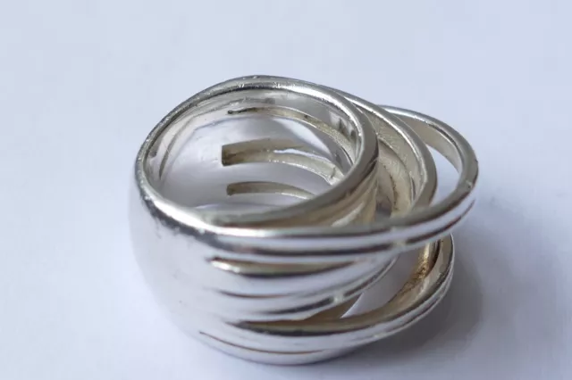 Designer Ring 925 Silber Modernist Vintage 80er ring silver 3