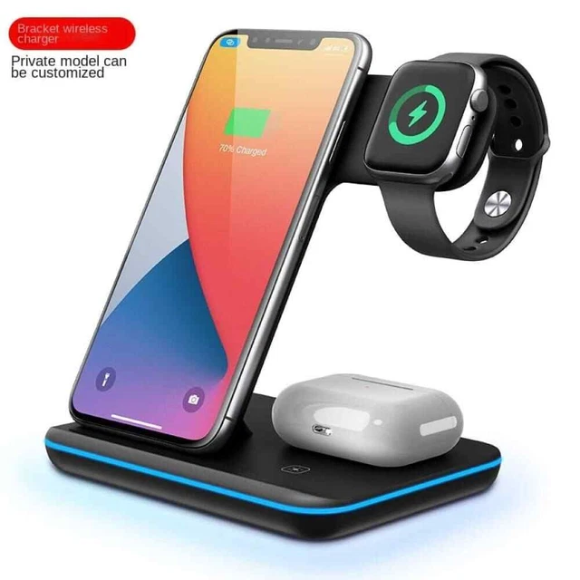 Three-in-one Fast Wireless Charging Stand