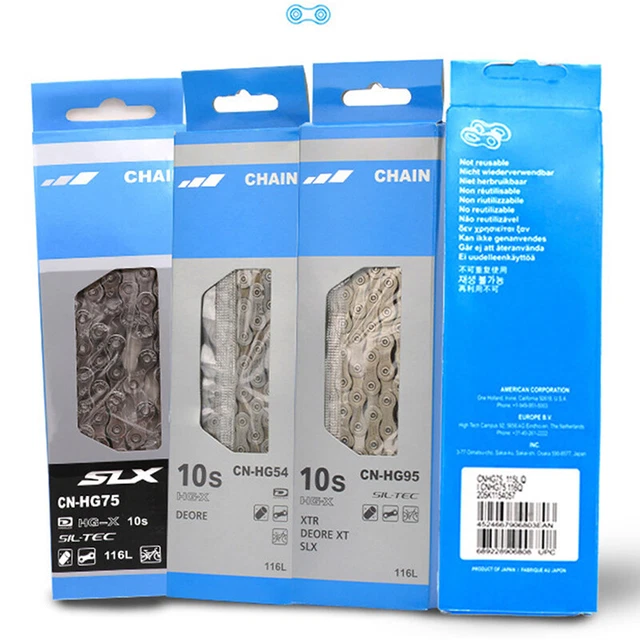 10Speed Bicycle Chain Deore HG54 HG75 HG95  Chain 116 Link Road Mountain B YK