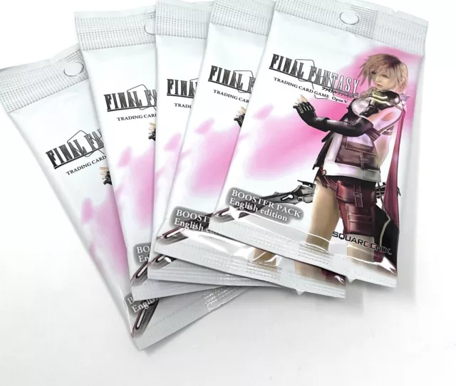 5 x Final Fantasy Trading Card Game TCG Booster Packs English Edition New OPUS V