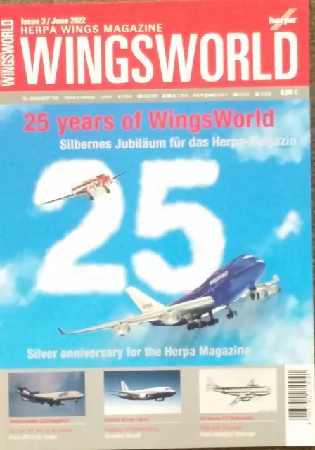 Herpa 210041 WingsWorld Magazin - Ausgabe 3/2022 NEU