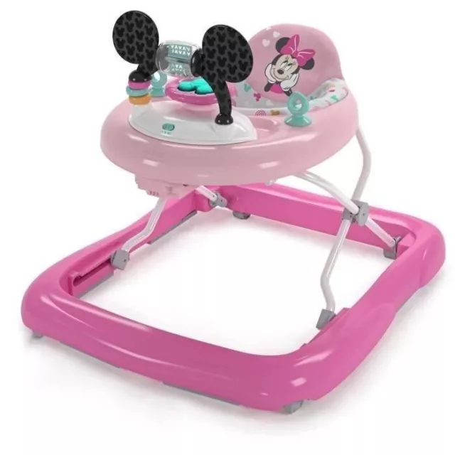 BRIGHT STARTS Trotteur bébé Disney baby Minnie - Lumineux et Musical - 61 x 6...