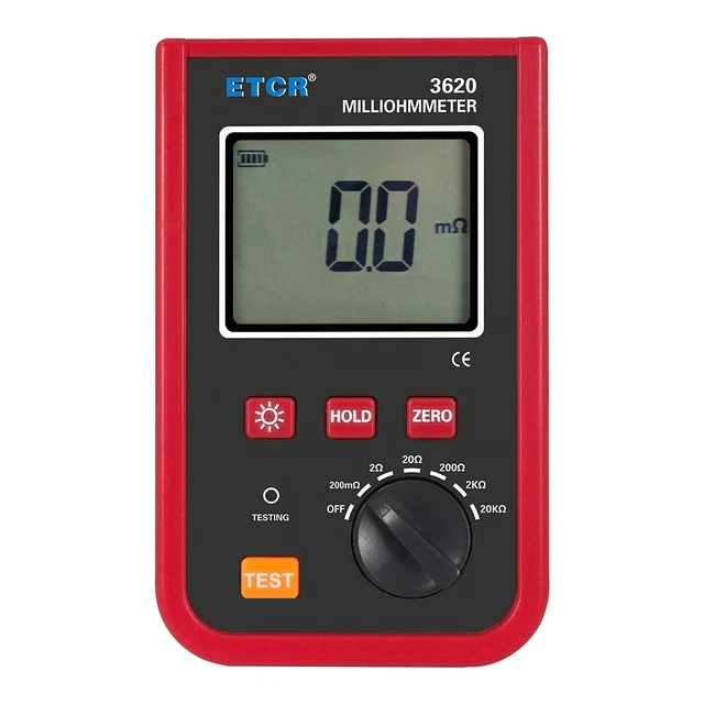 ETCR3620 Tester portatile resistenza milliohmmetro DC basso valore  IK