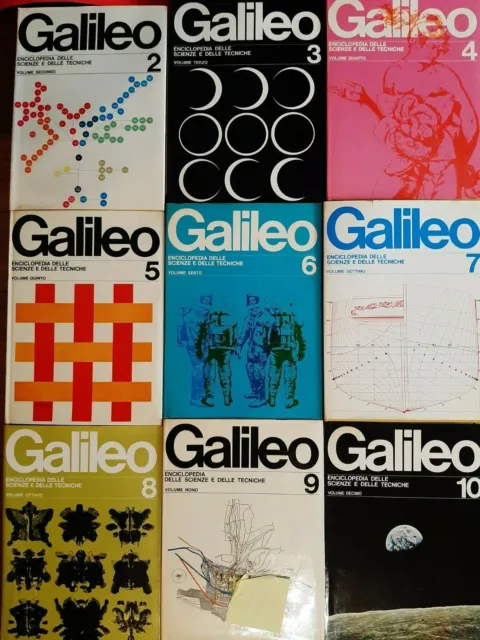 GALILEO Enciclopedia delle Scienze e delle Tecniche 10 Vol OPERA COMPLETA NUOVI 2