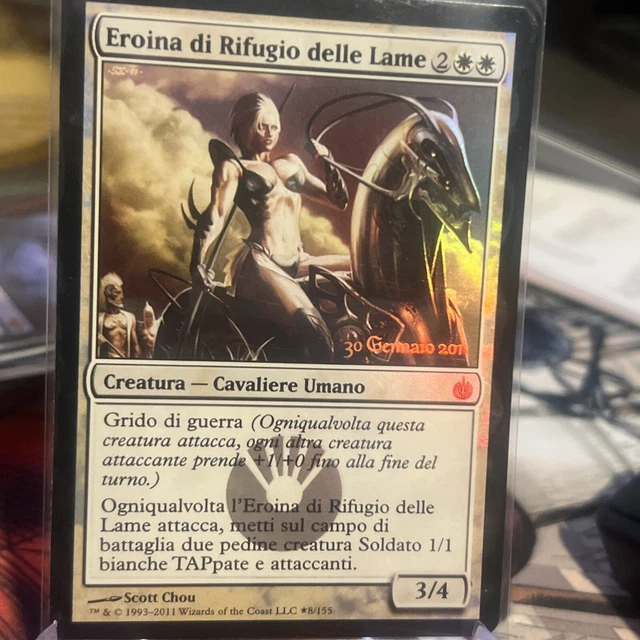 MTG ITALIAN Hero of Bladehold Pre-Release & Release Promos 8/155 Foil Promo NM