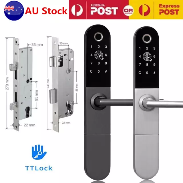 Electronic Smart Door Lock Digital Password Entry Fingerprint Bluetooth Lock AU