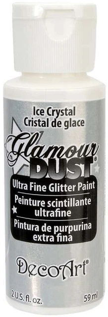 Pintura de brillo de polvo glamour 2 onzas - cristal de hielo 766218049797