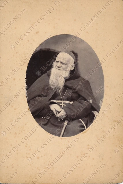 1900c Ritratto Sacerdote missionario Ordine Suore Dorotee Fotografia