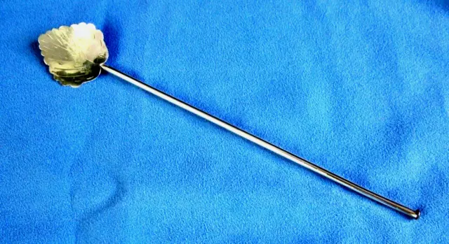 Sterling Silver Ice Tea Sipper Straw Spoon - Victor Jaimez Taxco Mexico - 8"