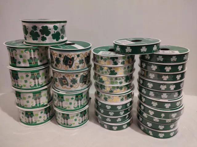 LOTE de 29 trébol verde irlandés trébol duende patty