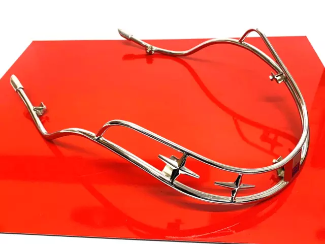 Lambretta Li Series 1 And 2 Chrome Super Olympic Double Tube Front Bumper Bars