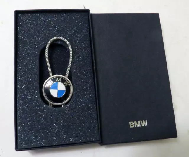 Vintage Unusual Bmw Dealer Logo Enamel Badge With A Strap In Original Box