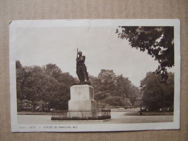 Cpa Metz (57) Statue Du Marechal Ney