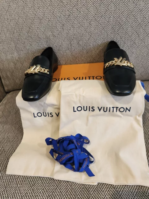 Louis Vuitton 1ABHMZ Nautical Gloria Flat Loafer , Red, 36.5