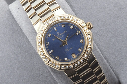 Baume & Mercier Riviera 18K Gold Diamant Diamond Lady Watch Ref. 83212 # Baume & Mercier Riviera 18K Gold Diamant Diamond Lady Watch Ref. 83212 #