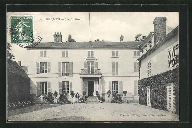 CPA Bernes, Le Chateau 1909