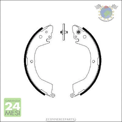 Kit Ganasce Freno Bosch per MITSUBISHI DELICA L400 P
