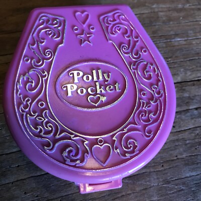 Bluebird 19.5.5.5 Polly pocket Fer cheval Pony ridin show vide 1994 Bluebird 