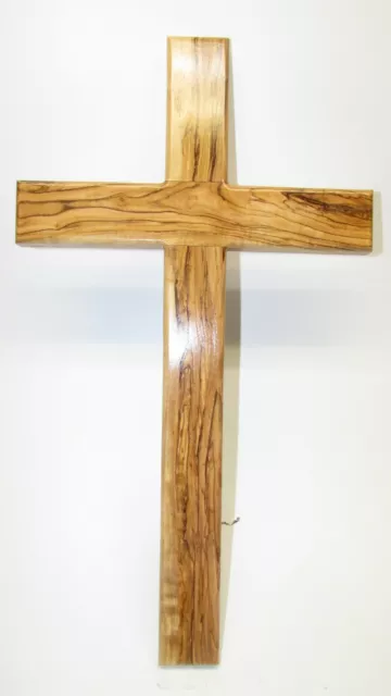 Very Large 20" Olive Wood Wall Cross - Hand Made in Jerusalem - New Product!