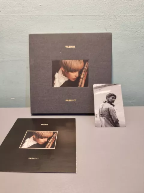 SHINee TAEMIN PRESS IT Navy A CD Photocard Solo Album