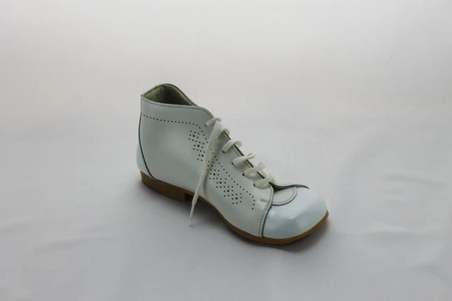 Bambini Ragazza Elefanten Babyshoes Tgl 24 El Chico Bianco Pelle Vero Vintage