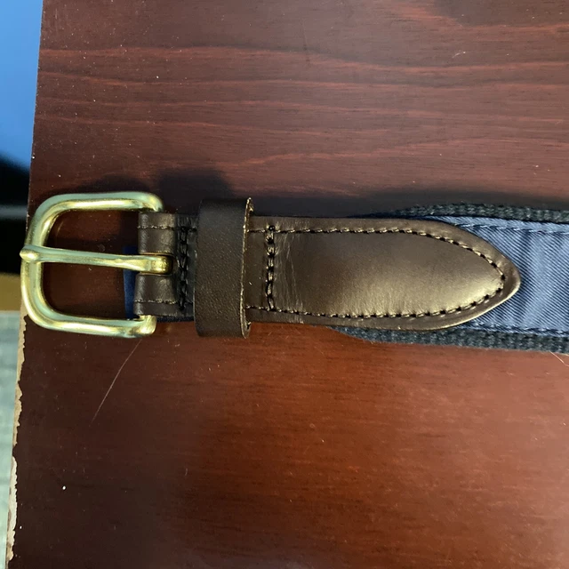 Vineyard Vines Navy And American Flag Design Belt Boys/ Young Man Size 26”