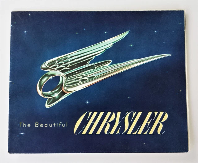 1935 original CHRYSLER SALES BROCHURE POSTER windsor new yorker imperial 180hp