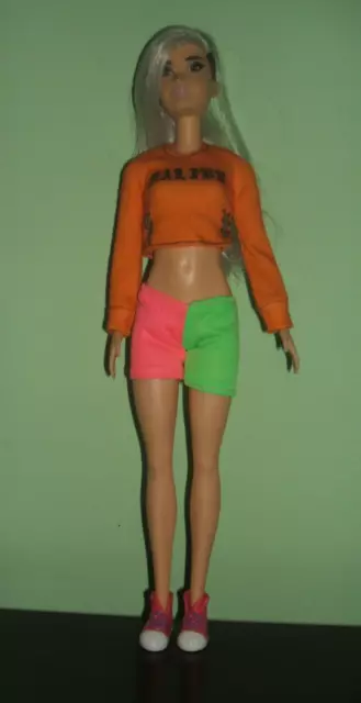 Barbie Fashionistas Barbie Side Shave Malibu Orange top - 2015