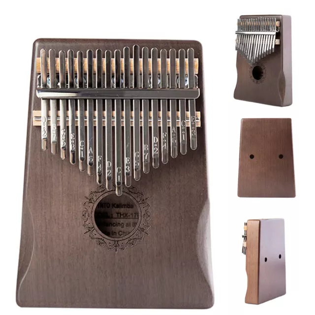 17 Key Kalimba Thumb Piano Finger Mbira Solid Wood Keyboard Musical Instruments