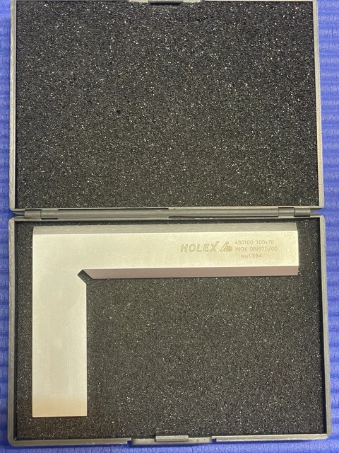 Produktbild von Rostfreier Stahlwinkel CNC Präzisions Winkel 150x100mm - INOX Nach DIN 875/2 Edelstahl Winkel