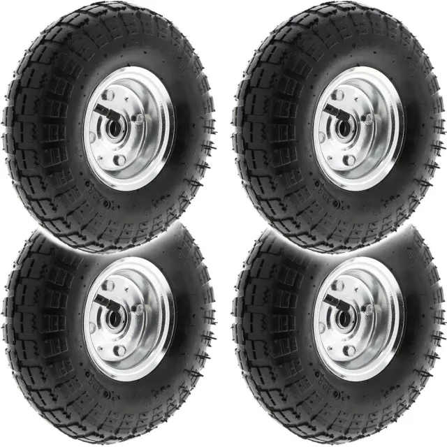 10" Pneumatic Sack Truck Trolley Wheel Barrow Tyre Tyres Wheels 4.10/3.5-4.0